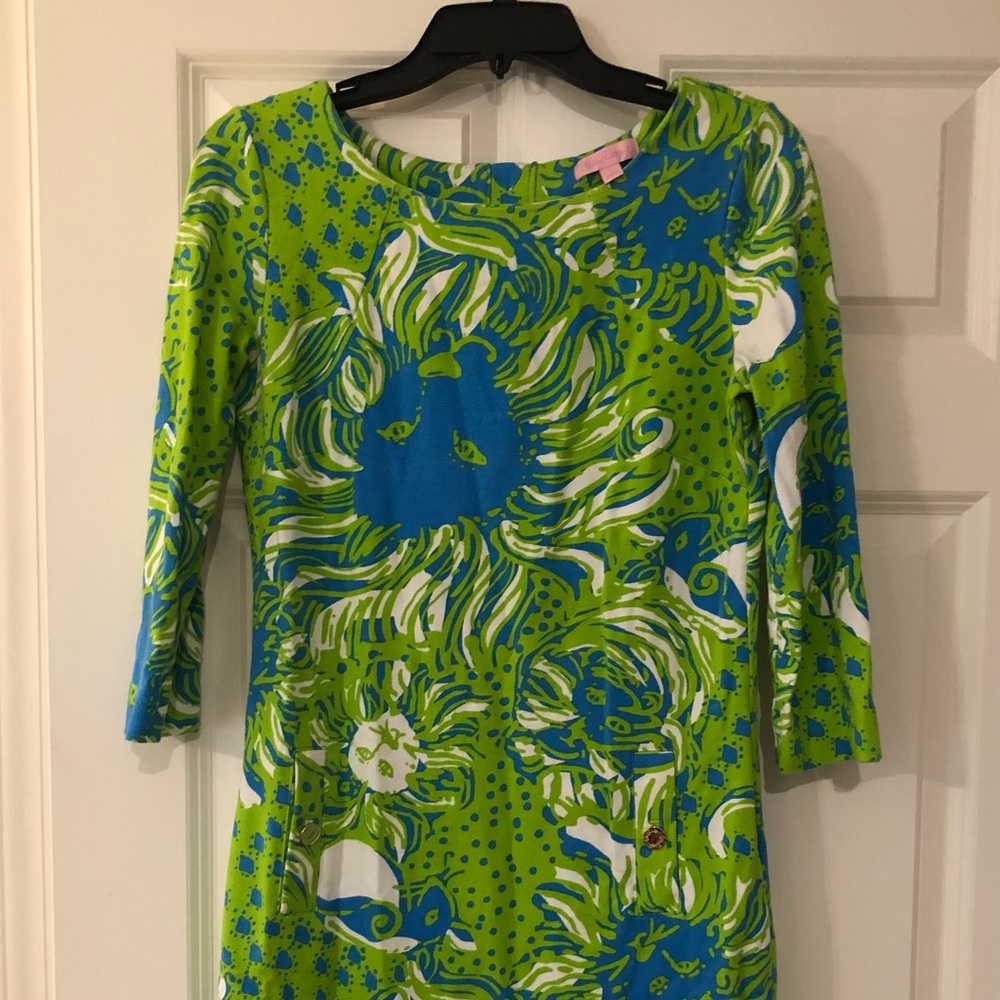 Lilly Pulitzer Charlene 3/4 sleeve shift dress